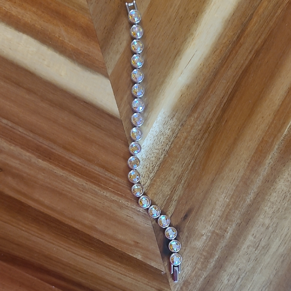 Aurora Crystal Tennis Bracelet - Light Yellow